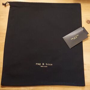 Rag & Bone New York black dust bag drawstring